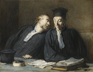 Deux avocats conversant
